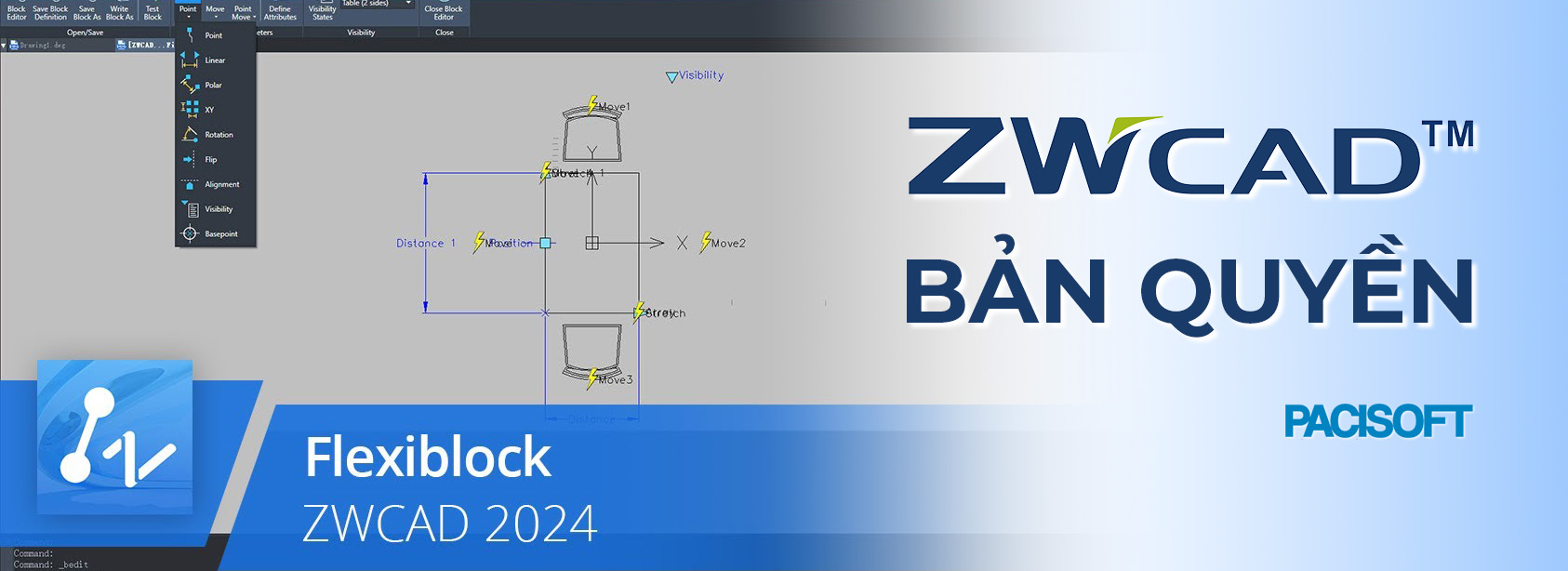 Tăng tốc quy trình làm việc với Flexiblock trong ZWCAD 2024